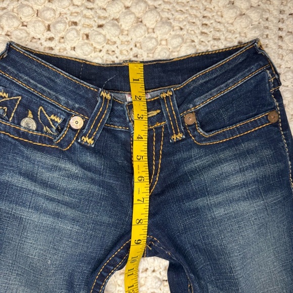 True Religion Julie Womens Size 27 Blue Straight Leg Jeans - Picture 6 of 11